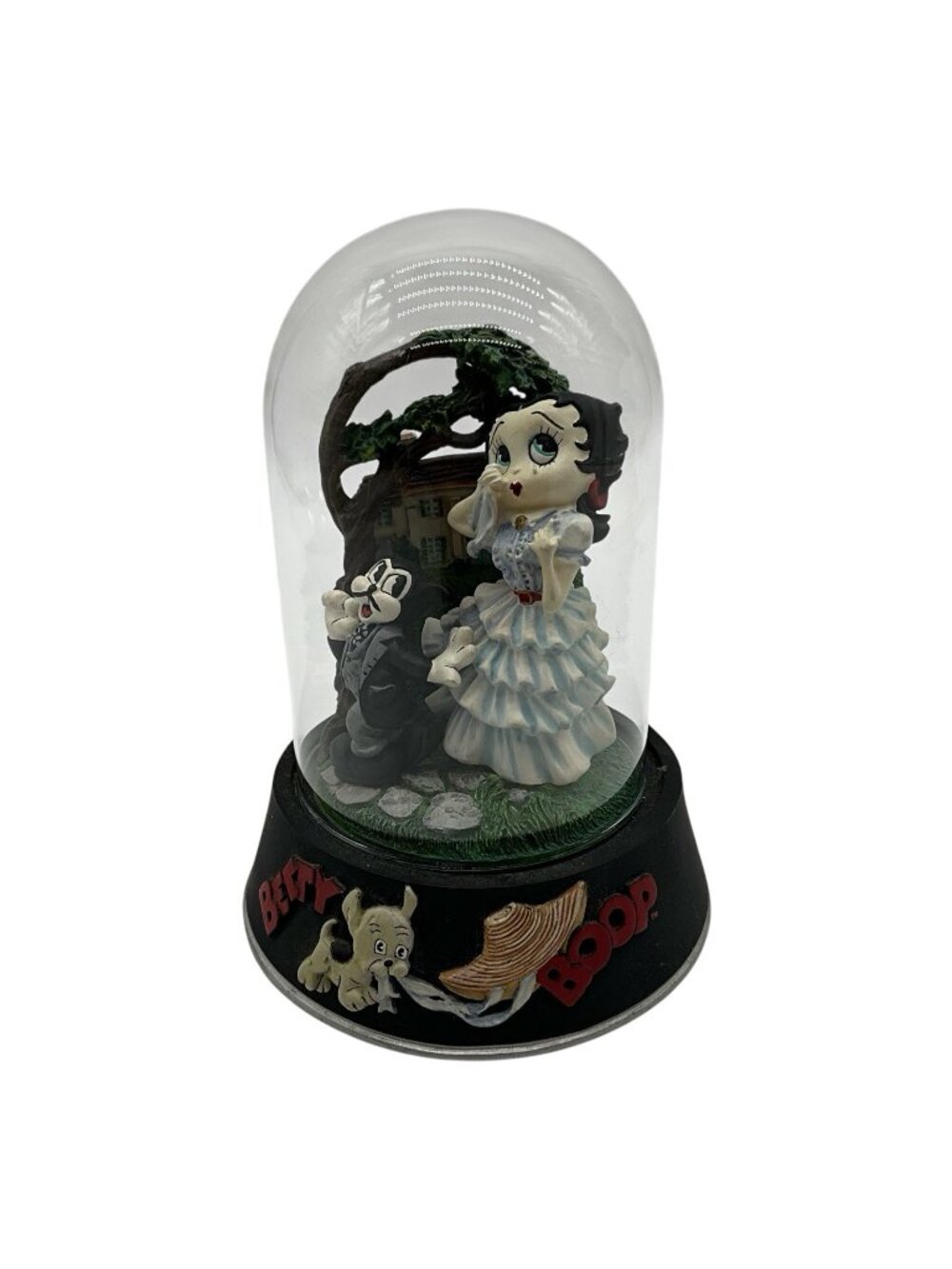 Franklin Mint Betty Boop "Frankly My dear I Don't Give a Boop" Vtg w/ Glass Dome